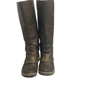 SOREL‎ Women’s Slimpack Riding Tall Equestrian Riding Boot Size 7 Brown